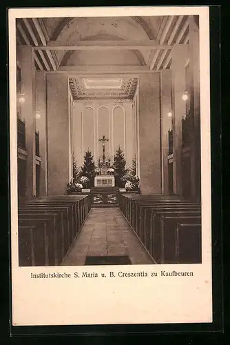 AK Kaufbeuren, Institutskirche S. Maria u. B. Creszentia