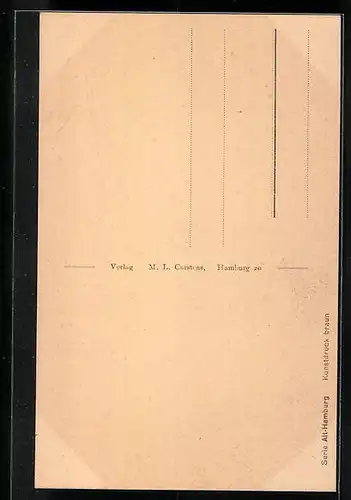 AK Alt-Hamburg, Blick in die Hof Steinstrasse 43