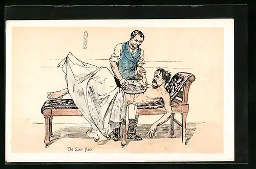 Künstler-AK The Liver Pack, Badekultur