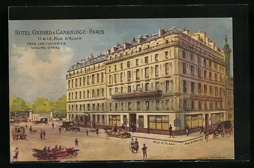 AK Paris, Hotel Oxford & Cambridge, 11 & 13 Rue d`Alger