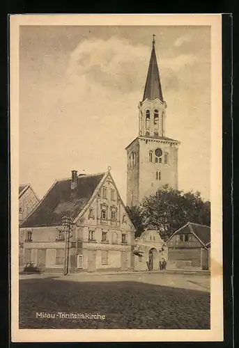 AK Mitau, Blick zur Trinitatiskirche