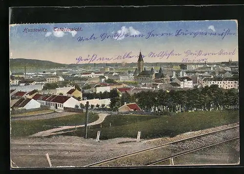 AK Hussowitz, Totalansicht aus der Ferne