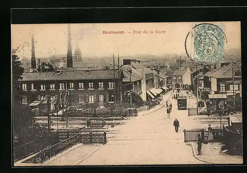 AK Hautmont, Rue de la Gare