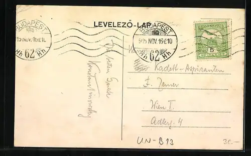 AK Budapest, Leopoldring mit Kutschen