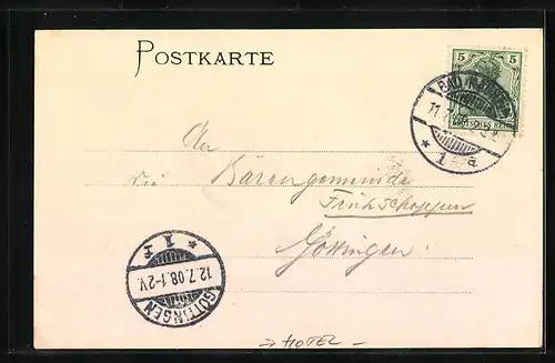 AK Bad Nauheim, Ansicht des Hotels Villa Friede