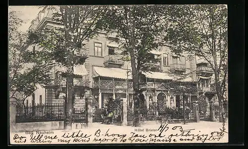 AK Bad Nauheim, Ansicht des Hotels Bristol