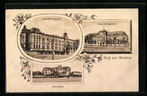 AK Annaburg, Unteroffiziervorschule und Neues Schulgebäude