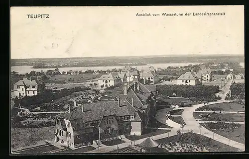 AK Teupitz, Ausblick vom Wasserturm der Landesirrenstalt