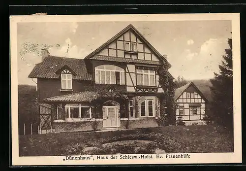 AK Timmendorfer Strand, Dünenhaus, Haus der Ev. Frauenhilfe in der Strandallee 19