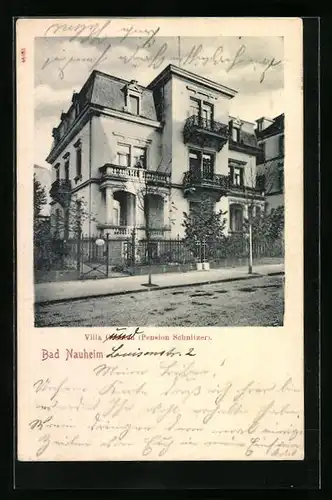 AK Bad Nauheim, Hotel-Pension Schnitzer, Villa Orianien