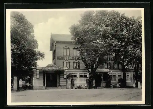 AK Hamburg-Hoheluft, Gleichnamiges Grenzhaus von W. Wurzbach