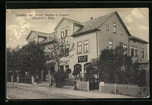 AK Oberhof i. Thür. Gasthof zur Post