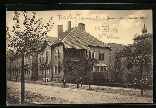 AK Seesen /Harz, Jacobson-Schule mit Synagoge