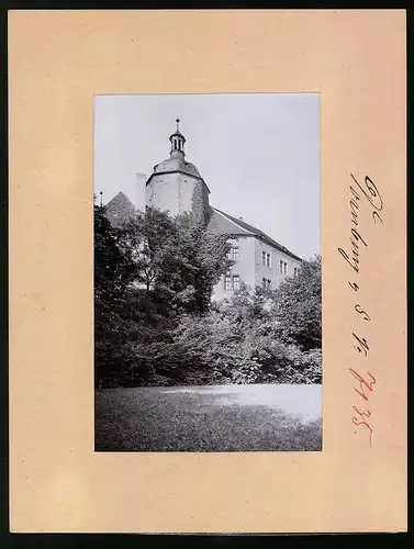 Fotografie Brück & Sohn Meissen, Ansicht Dornburg a. Saale, Blick auf das alte Schloss