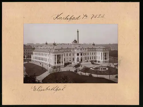 Fotografie Brück & Sohn Meissen, Ansicht Karlsbad, Blick auf das Elisabeth-Bad