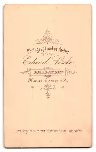 Fotografie Eduard Lösche, Rudolstadt, Mauerstrasse 454, Junger Soldat in Uniform