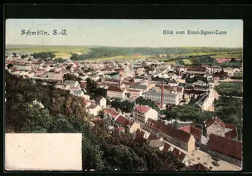 AK Schmölln /S.-A., Blick vom Ernst-Agnes-Turm