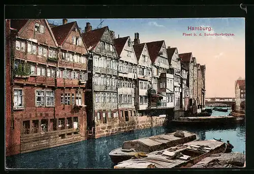 AK Alt-Hamburg, Fleet bei der Scharthorbrücke
