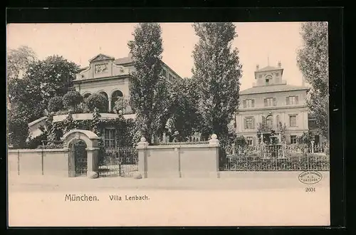 AK München, Villa Lenbach