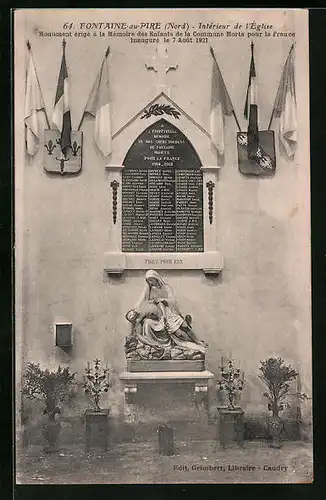 AK Fontaine-au-Pire, Intérieur de l`Eglise