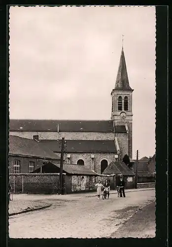 AK Maulde, L`Ecole communale, la Mairie et l`Eglise Saint-Pierre