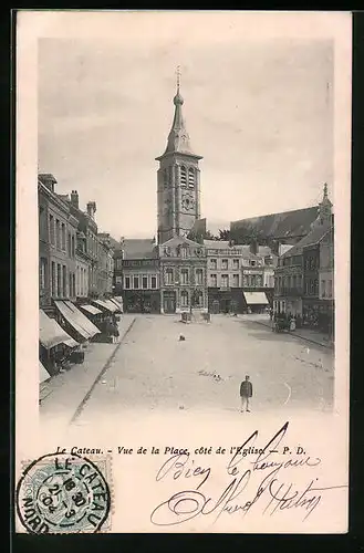 AK Le Cateau, Vue de la Place