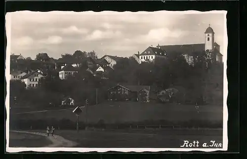 AK Rott am Inn, Teilansicht mit Kloster