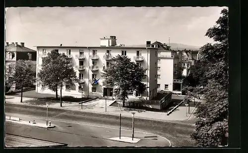 AK Bad Nauheim, Sanatorium Viktoria aus der Vogelschau