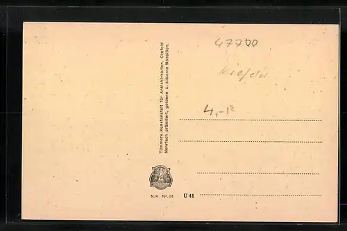 AK Crefeld, Ansicht vom Museum