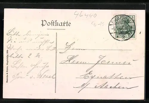 AK Emmerich, Rheinpartie mit Martinskirche