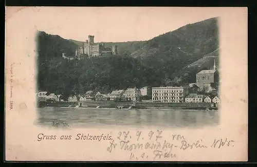 AK Stolzenfels, Ortschaft mit Schloss