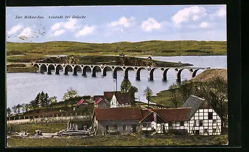 AK Delecke, Viadukt über einen Ausläufer des Möhnesees