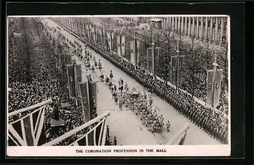 AK The Coronation Procession in the Mall
