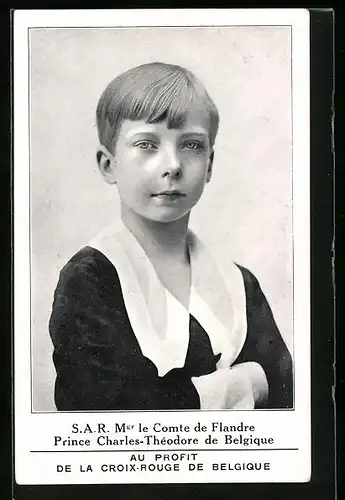 AK Prinz Charles-Théodor von Belgien im Kindesalter