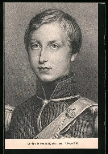 Künstler-AK Le Duc de Brabant, Léopold II. von Belgien