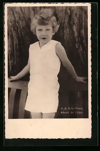AK Prinz Albert von Lüttich im Kindesalter