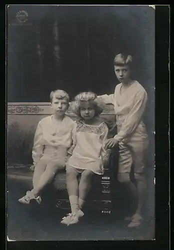 AK Nachwuchs der belgischen Königsfamilie