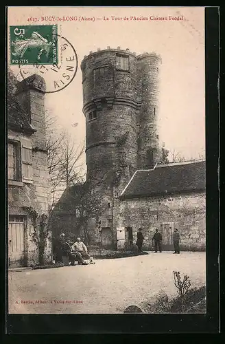 AK Bucy-le-Long, La Tour de l`Ancien Château Féodal
