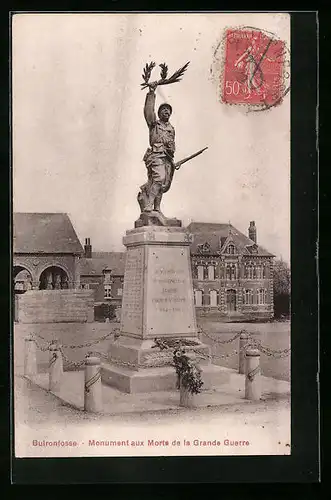 AK Buironfosse, Monument aux Morts de la Grande Guerre