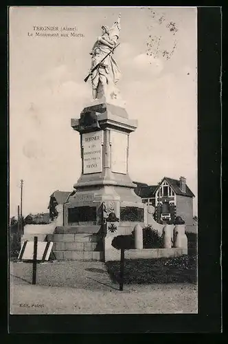 AK Tergnier, Le Monument aux Morts