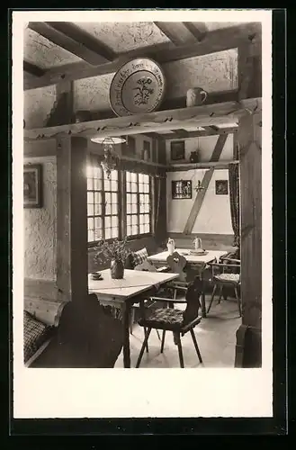 AK Falkenstein /Taunus, Gasthaus Reichenbachtal, Innenansicht