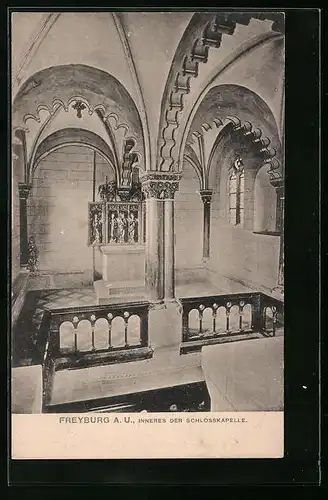 AK Freyburg a. U., Inneres der Schlosskapelle