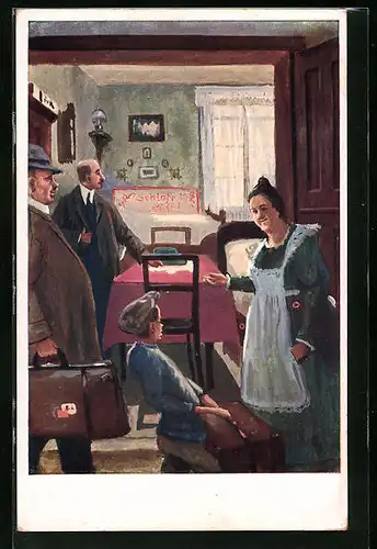 Künstler-AK Leipziger Messe, 4. In Privat