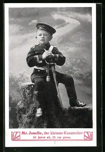 AK Mr. Josefie, der kleinste Kunstreiter