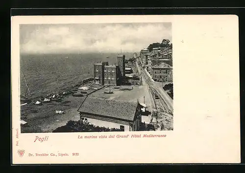 AK Pegli, La marina vista dal Grand` Hotel Mediterraneo