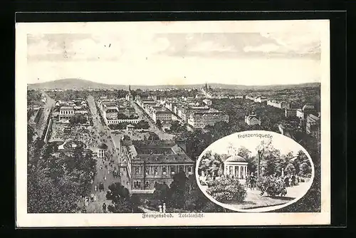 AK Franzensbad, Totalansicht mit Kurhaus