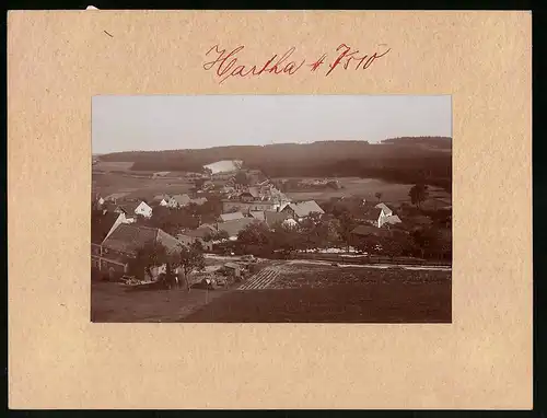 Fotografie Brück & Sohn Meissen, Ansicht Hartha b. Tharandt, Panoramaansicht vom Ort