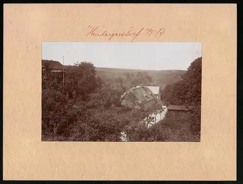 Fotografie Brück & Sohn Meissen, Ansicht Hintergersdorf, Blick auf die Talmühle
