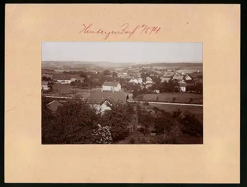 Fotografie Brück & Sohn Meissen, Ansicht Hintergersdorf, Panorama des Ortes