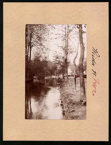 Fotografie Brück & Sohn Meissen, Ansicht Weida, Blick auf Veitsberg die Älteste Kirche des Vogtlandes